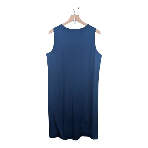 Eileen Fisher | Organic Pima Cotton Stretch Jersey Tank Dress | Large - Picture 5 of 10